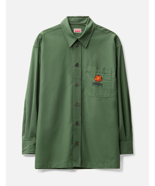 Oversized Boke Flower Embroidered Shirt