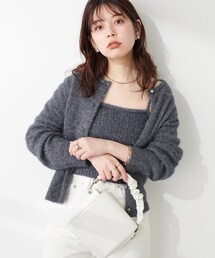 natural couture | ラメファンシーヤーンリブ編みビスチェ(ニット/セーター)
