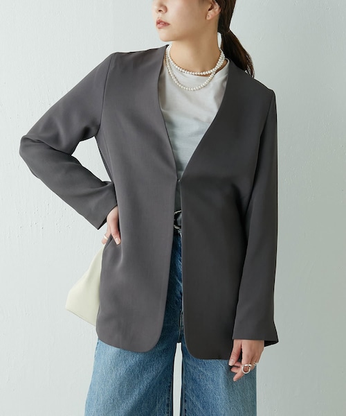 美品▲GALLARDAGALANTE //ウールジャケット ▲千鳥格子 チェック 150cm×100cm グレンチェック ウール 手織りアンゴラウール/千鳥