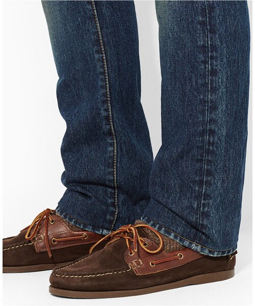 POLO RALPH LAUREN(ポロ ラルフ ローレン)の「Ralph Lauren Varick Slim-Fit Warwick-Wash Jeans(デニムパンツ・メンズ・Varick Slim Fit・40x30/42x30/35x30/36x30/34x34/38x30/34x30/30x30/36x34/34x36/42x32/38x32/35x32/33x30/34x32/32x34/38x34/32x30/40x34/32x32/40x32/31x30/33x32/36x32)」の2枚目の写真