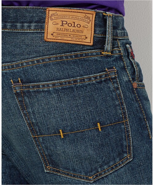 POLO RALPH LAUREN(ポロ ラルフ ローレン)の「Ralph Lauren Varick Slim-Fit Warwick-Wash Jeans(デニムパンツ・メンズ・Varick Slim Fit・40x30/42x30/35x30/36x30/34x34/38x30/34x30/30x30/36x34/34x36/42x32/38x32/35x32/33x30/34x32/32x34/38x34/32x30/40x34/32x32/40x32/31x30/33x32/36x32)」の3枚目の写真