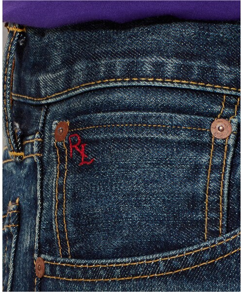 POLO RALPH LAUREN(ポロ ラルフ ローレン)の「Ralph Lauren Varick Slim-Fit Warwick-Wash Jeans(デニムパンツ・メンズ・Varick Slim Fit・40x30/42x30/35x30/36x30/34x34/38x30/34x30/30x30/36x34/34x36/42x32/38x32/35x32/33x30/34x32/32x34/38x34/32x30/40x34/32x32/40x32/31x30/33x32/36x32)」の5枚目の写真
