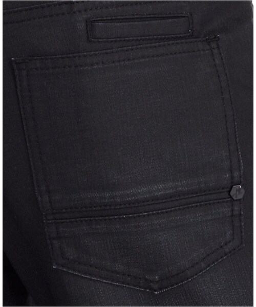 Kenneth Cole（ケネスコール）の「Kenneth Cole New York Black Coated Slim Jeans（デニムパンツ・メンズ・Black・33x30）」の5枚目の写真