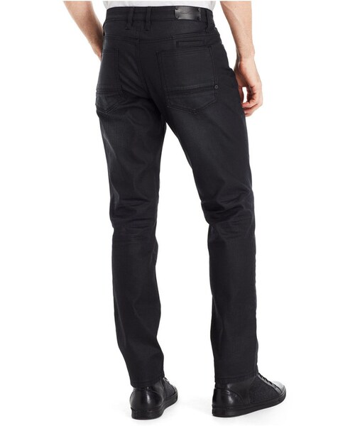 Kenneth Cole（ケネスコール）の「Kenneth Cole New York Black Coated Slim Jeans（デニムパンツ・メンズ・Black・33x30）」の4枚目の写真