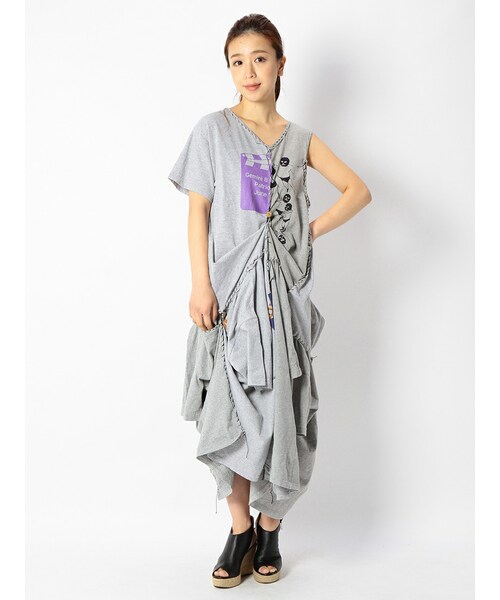ライチ（ライチ）の「tomoki yurita|Tシャツリメイクワンピース