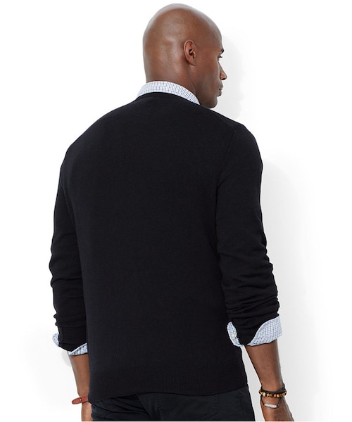 POLO RALPH LAUREN（ポロ ラルフ ローレン）の「Polo Ralph Lauren Big and Tall Merino Wool V-Neck Sweater（ニット/セーター・メンズ・Guild Purple/Northwest Pine/Black/Varisty Orange/Grey Heather・2XB/3XB/3LT/2LT/XLT/4XB/LT/4LT）」の3枚目の写真