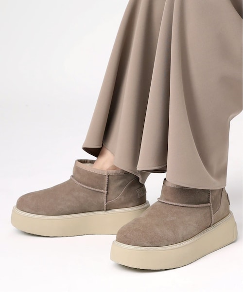 [Wander etc./ワンダー]スエードモカシン　ベージュ38 Wander etc./ワンダー】スエードモカシン（その他シューズ）｜AP