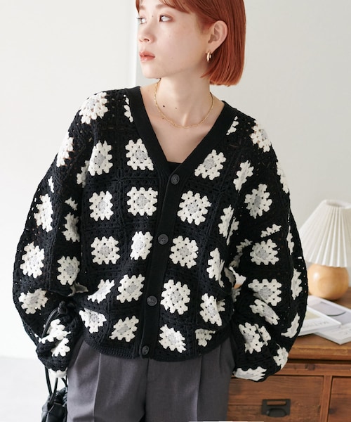 DISCOAT（ディスコート）の「【ユニセックス】ハンドクロシェニット  