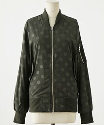 imvely | ドットブルゾンジャケット(カバーオール)