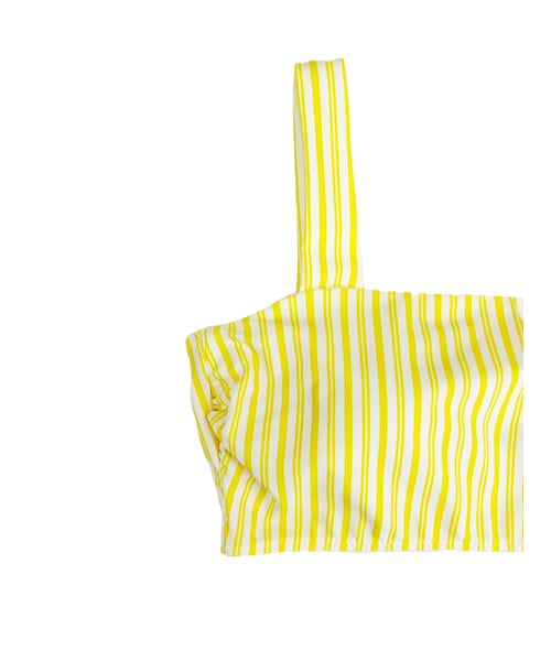 PEAK&PINE（ピークアンドパイン）の「★即納★【2024年新作水着】ストライプ柄ビスチェビキニ（その他・レディース・イエロー/サックス・9M★即納★）」の6枚目の写真