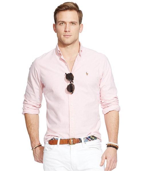 POLO RALPH LAUREN（ポロ ラルフ ローレン）の「Polo Ralph Lauren Solid Oxford Shirt（シャツ/ブラウス・メンズ・Blue/Yellow/Aegean Blue/White/Pink・S/M/XXL/MT/LT/L/XLT/XL）」の6枚目の写真