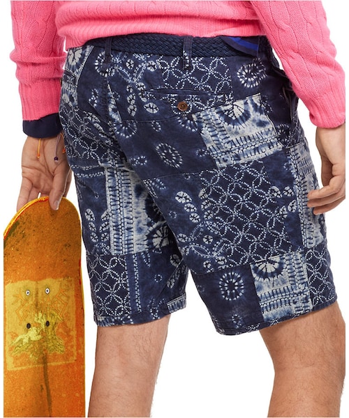 POLO RALPH LAUREN（ポロ ラルフ ローレン）の「Polo Ralph Lauren Straight-Fit Maritime Shibori-Print Shorts（その他パンツ・メンズ・Indigo・42/31/33/35/30/40/38/36/34/32）」の3枚目の写真
