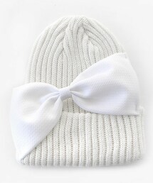 DHOLIC | パステルカラービッグリボンニット帽(ニットキャップ/ビーニー)