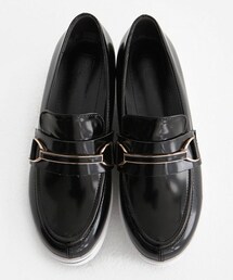 DHOLIC | モノトーンプラットフォームローファー(その他シューズ)