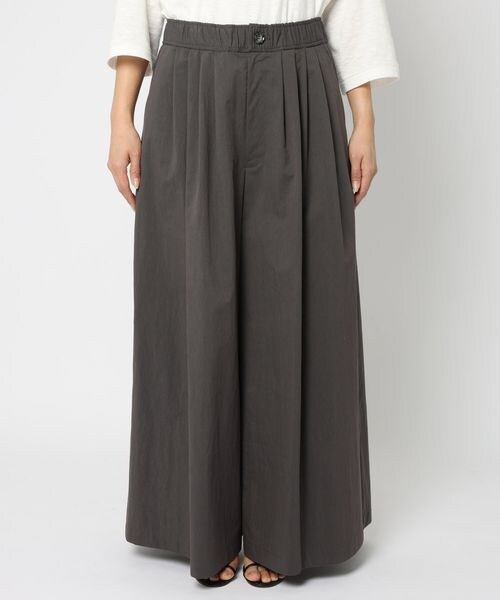 BABYLONE（バビロン）の「コットンナイロンフレアワイドパンツ（パンツ・レディース・チャコール18/クリーム62・36/38）」の16枚目の写真