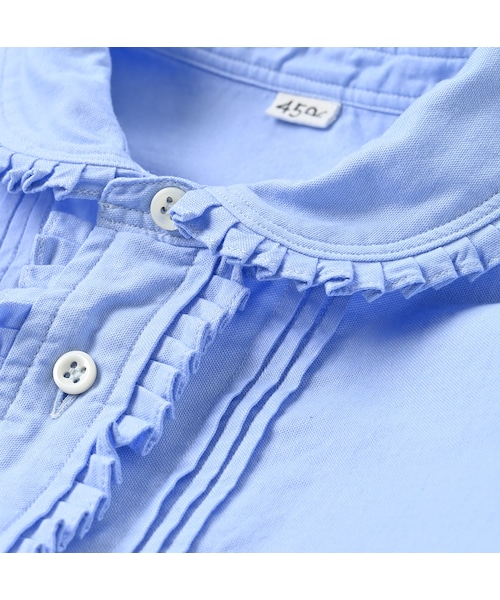 45R(45rpm)タックフリルブラウス 45R インドネルのタックフリルブラウス