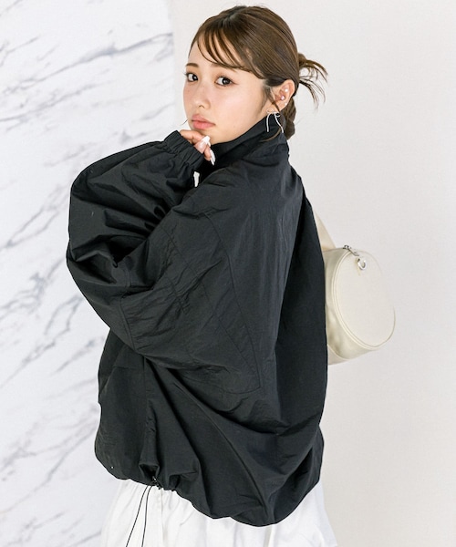 OLIVE des OLIVE(オリーブデオリーブ)の「配色トラックジャケット(ジャケット/アウター・レディース・オフホワイト/ベージュ/サックスブルー/ブラック・FREE)」の2枚目の写真