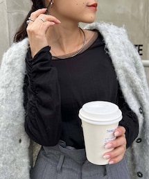 CIAOPANIC TYPY | 袖くしゅくしゅシアーTEE(Tシャツ/カットソー)