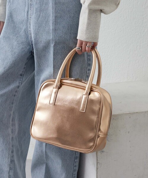 CIAOPANIC TYPY（チャオパニックティピー）の「【2024SS新作】エナメル2WAYBAG（バッグ・レディース・シルバー/ブラック/ブロンズ・ONE）」の3枚目の写真