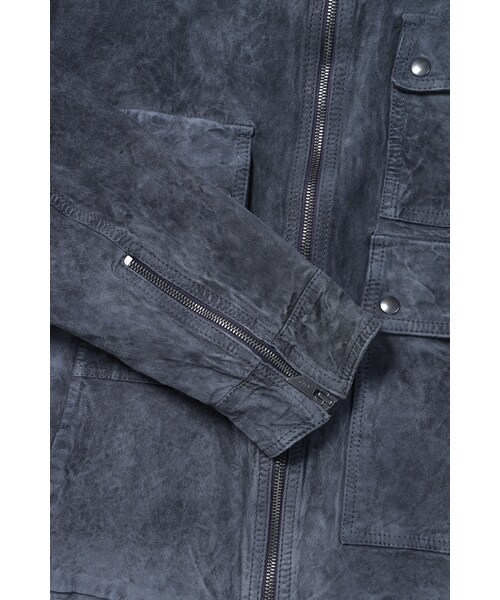 SERIES（シリーズ）の「[SALVATORE SANTORO] 워싱 멀티 포켓 가죽 점퍼（その他・メンズ・NAVY・95/100/105）」の6枚目の写真
