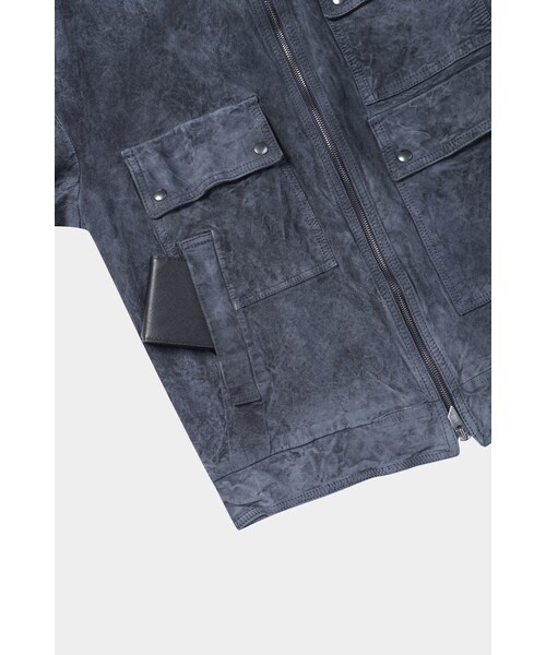 SERIES（シリーズ）の「[SALVATORE SANTORO] 워싱 멀티 포켓 가죽 점퍼（その他・メンズ・NAVY・95/100/105）」の7枚目の写真