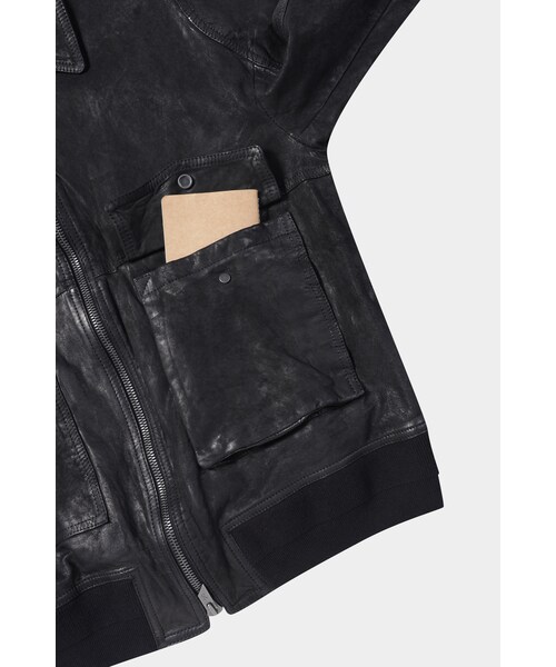 SERIES（シリーズ）の「[SALVATORE SANTORO] 멀티 포켓 블루종 가죽 점퍼（その他・メンズ・BLACK・95/100/105）」の5枚目の写真