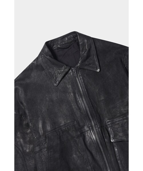 SERIES（シリーズ）の「[SALVATORE SANTORO] 멀티 포켓 블루종 가죽 점퍼（その他・メンズ・BLACK・95/100/105）」の3枚目の写真