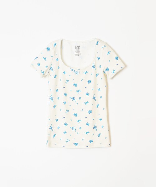 HOLIDAY（ホリデイ）の「SUPER RIB S/S TOPS（FLOWER）（）」 - WEAR