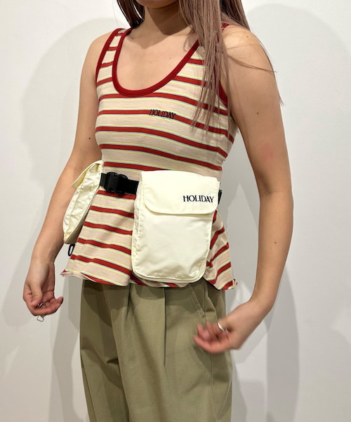 新品 HOLIDAY SUPPLEX NYLON POCKET VEST セール】SUPPLEX NYLON POCKET VEST サプレックスナイロン