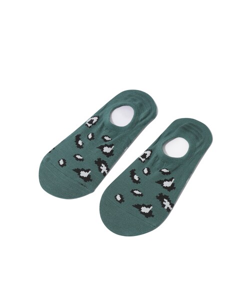 customellow（カスタムメロウ）の「leopard pattern hidden socks（アクセサリー・BLACK/GREEN/WHITE・XXX）」の5枚目の写真