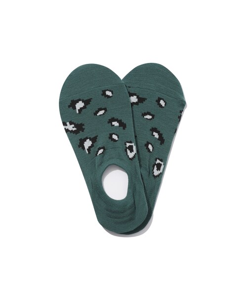 customellow（カスタムメロウ）の「leopard pattern hidden socks（アクセサリー・BLACK/GREEN/WHITE・XXX）」の4枚目の写真