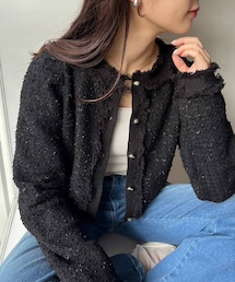 one after another NICE CLAUP | 【高見えコーデ◎】ツイードカーデ(カーディガン/ボレロ)