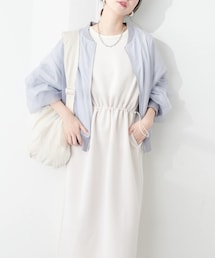 natural couture（ナチュラルクチュール）の「【mamamo】ジャージドロストワンピース（ワンピース/ドレス・レディース）」