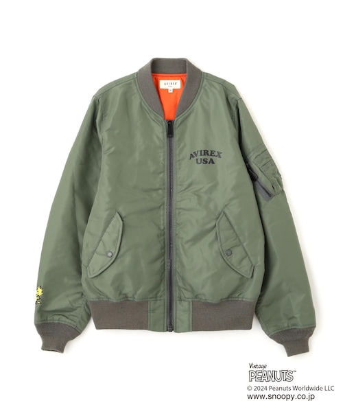 AVIREX（アヴィレックス）の「《PEANUTS×AVIREX》LIGHT MA-1 JACKET 
