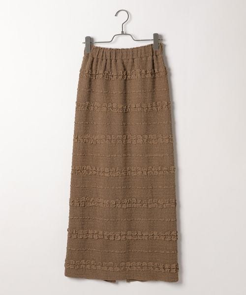 BAYFLOW(ベイフロー)の「≪予約≫ジャガードカットナロースカート(スカート・ナチュラル51/モカ59/ライム71・F)」の13枚目の写真