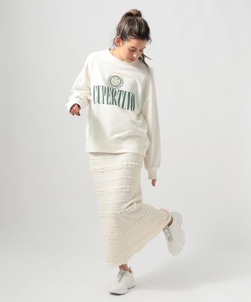 BAYFLOW(ベイフロー)の「≪予約≫ジャガードカットナロースカート(スカート・ナチュラル51/モカ59/ライム71・F)」の5枚目の写真