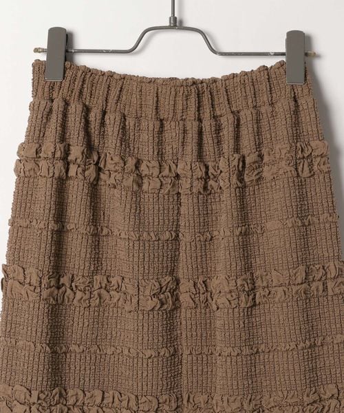 BAYFLOW(ベイフロー)の「≪予約≫ジャガードカットナロースカート(スカート・ナチュラル51/モカ59/ライム71・F)」の17枚目の写真