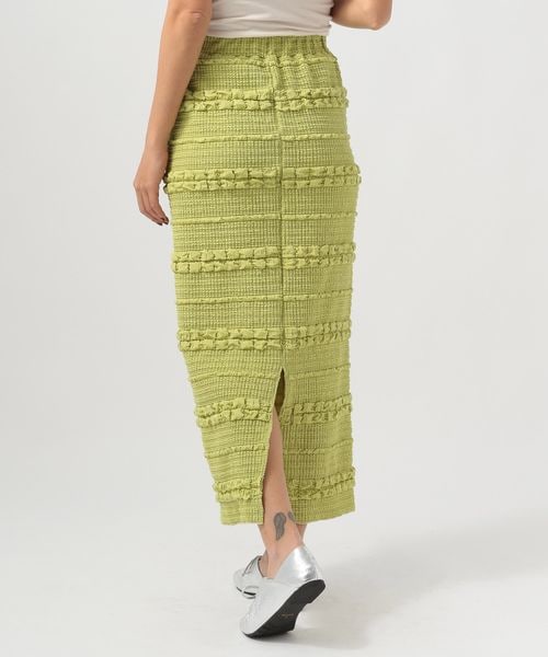 BAYFLOW(ベイフロー)の「≪予約≫ジャガードカットナロースカート(スカート・ナチュラル51/モカ59/ライム71・F)」の12枚目の写真