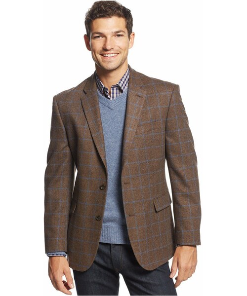 brown tommy hilfiger coat