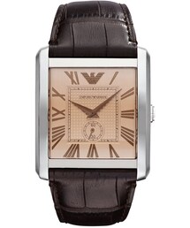 EMPORIO ARMANI | Emporio Armani Watch, Men's Brown Croco Leather Strap 37x35mm AR1641(アナログ腕時計)