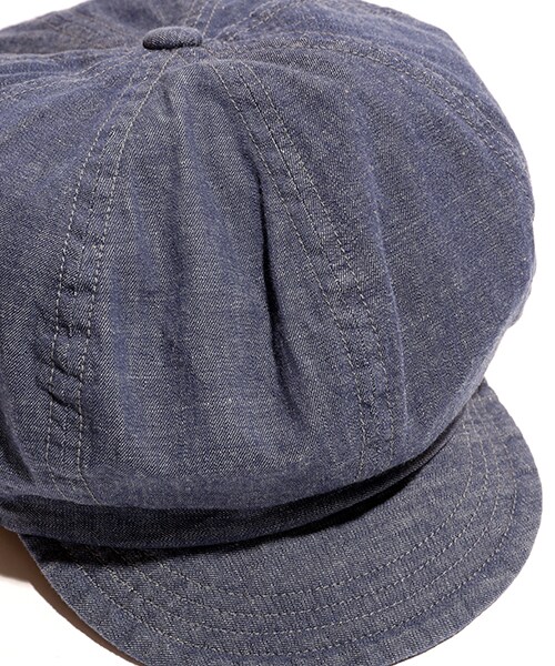 KNOX（ノックス）の「硫化シャンブレーキャスケット（その他・メンズ・ネイビー・ONE SIZE）」の2枚目の写真