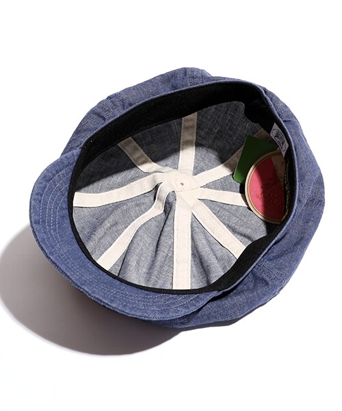 KNOX（ノックス）の「硫化シャンブレーキャスケット（その他・メンズ・ネイビー・ONE SIZE）」の4枚目の写真