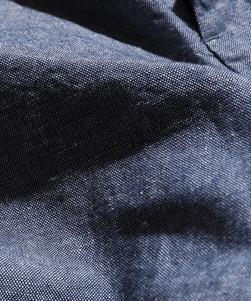 FREAK'S STORE(フリークスストア)の「リネンシャンブレータックパンツ(パンツ・メンズ・オフホワイト/ネイビー/ボーダー/ストライプ・S/M/L)」の10枚目の写真