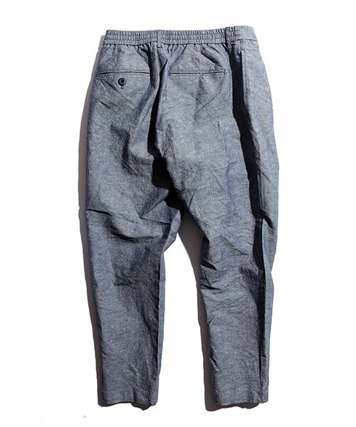 FREAK'S STORE(フリークスストア)の「リネンシャンブレータックパンツ(パンツ・メンズ・オフホワイト/ネイビー/ボーダー/ストライプ・S/M/L)」の7枚目の写真