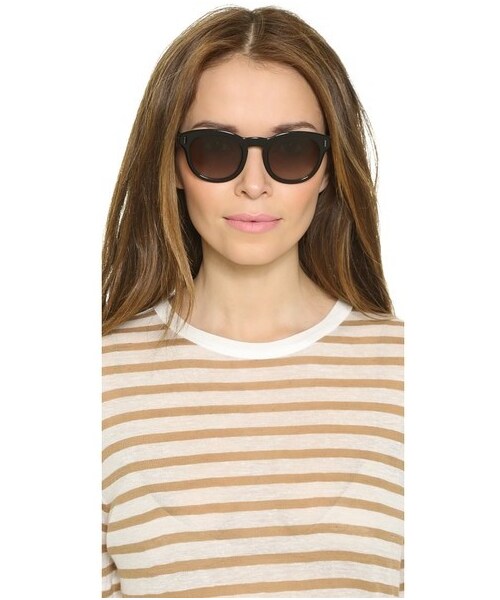 Marc by Marc Jacobs(マークバイマークジェイコブス)の「Marc by Marc Jacobs Rounded Lens Sunglasses(サングラス・レディース・Black/Grey Gradient/Havana/Brown Gradient・One Size)」の6枚目の写真