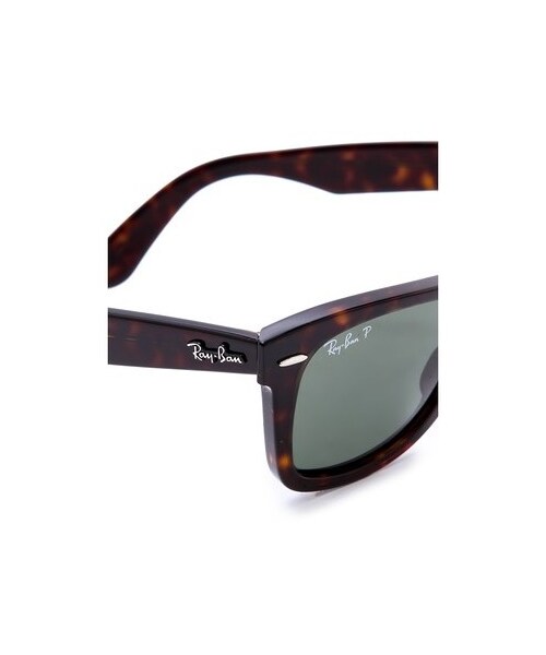 Ray-Ban(レイバン)の「Ray-Ban Polarized Wayfarer Sunglasses(サングラス・レディース・Black/Green Polar・One Size)」の4枚目の写真