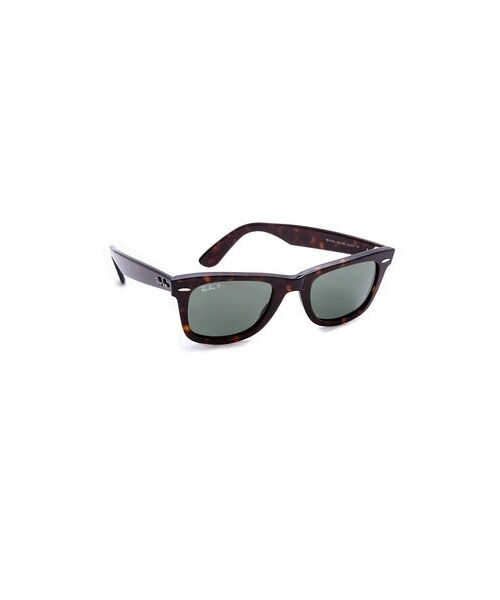 Ray-Ban(レイバン)の「Ray-Ban Polarized Wayfarer Sunglasses(サングラス・レディース・Black/Green Polar・One Size)」の8枚目の写真