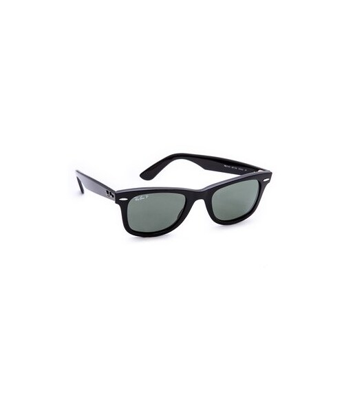 Ray-Ban(レイバン)の「Ray-Ban Polarized Wayfarer Sunglasses(サングラス・レディース・Black/Green Polar・One Size)」の1枚目の写真