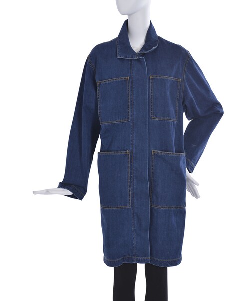 EMODA（エモダ）の「WIDE POCKET DENIM ジャケット（ジャケット/アウター・レディース・インディゴ）」の3枚目の写真