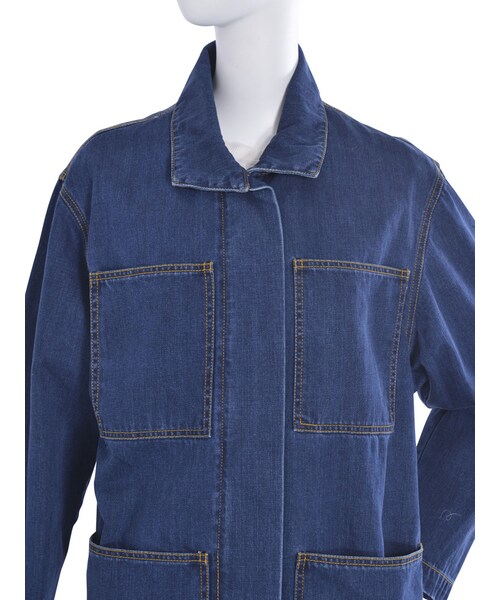 EMODA（エモダ）の「WIDE POCKET DENIM ジャケット（ジャケット/アウター・レディース・インディゴ）」の6枚目の写真